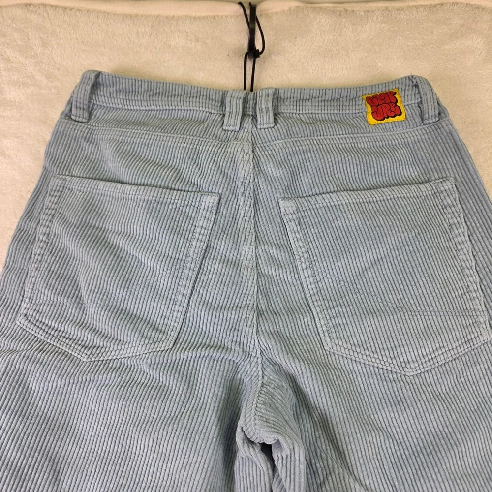 Empyre Mens 30 Light Blue Corduroy Loose Fit Skate Pants Wide Wale Straight Leg